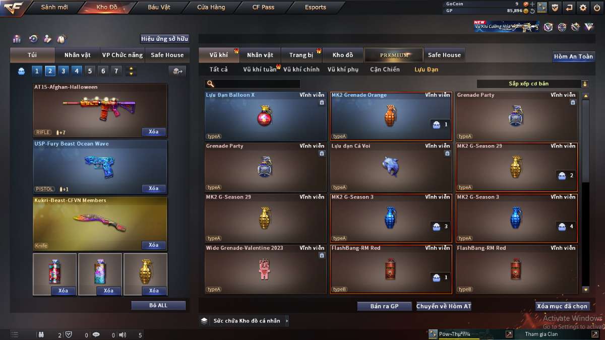 shop acc cf uy tin gia re